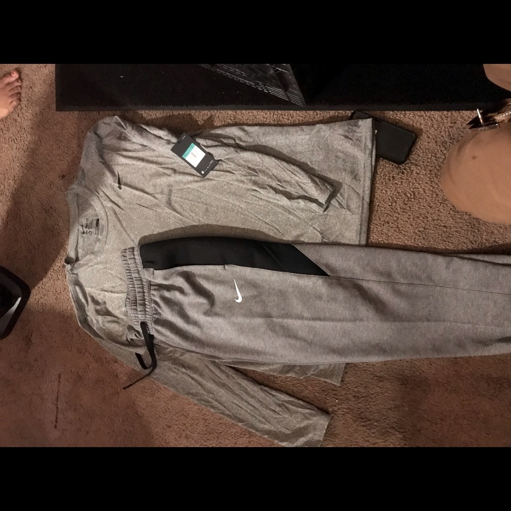 Nike Dri-Fit pants to long sleeves , & short sleev